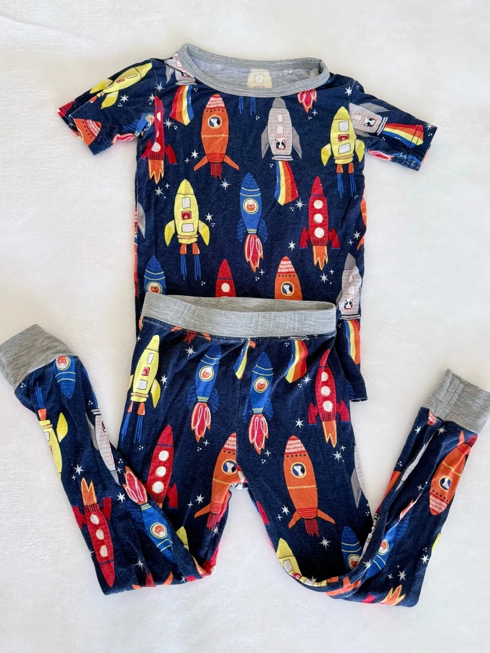 Little Sleepies Rocket Long-sleeve pj set (size 2T)
